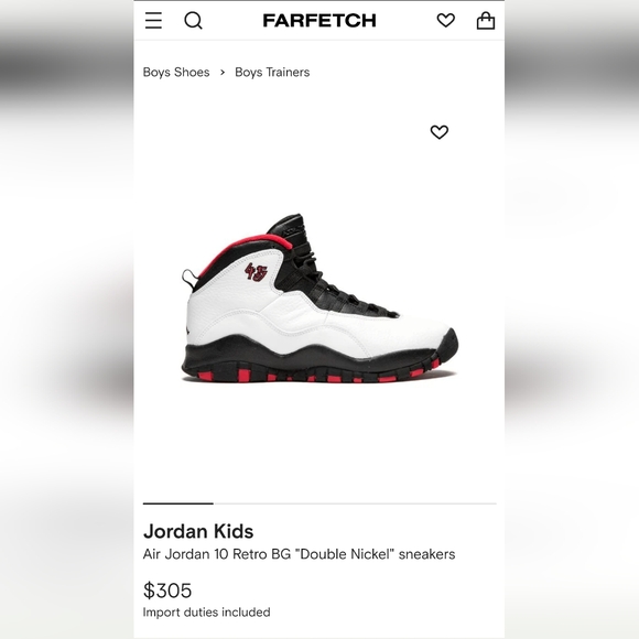 Toddler Air Jordan 10 'Double Nickel' - Picture 7 of 7